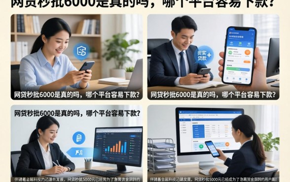 网贷秒批6000是真的吗，哪个平台容易下款？