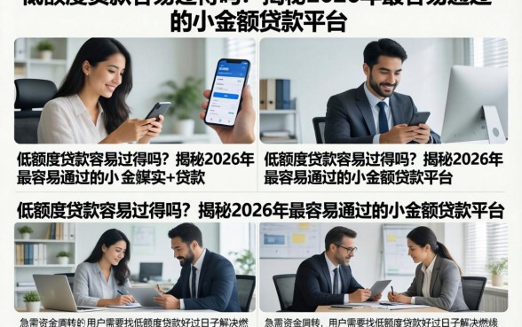 低额度贷款容易过得吗？揭秘2026年最容易通过的小额贷款平台