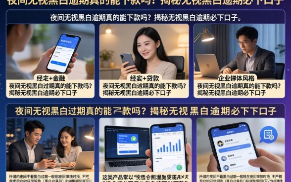 夜间无视黑白逾期真的能下款吗?揭秘无视黑白逾期必下口子