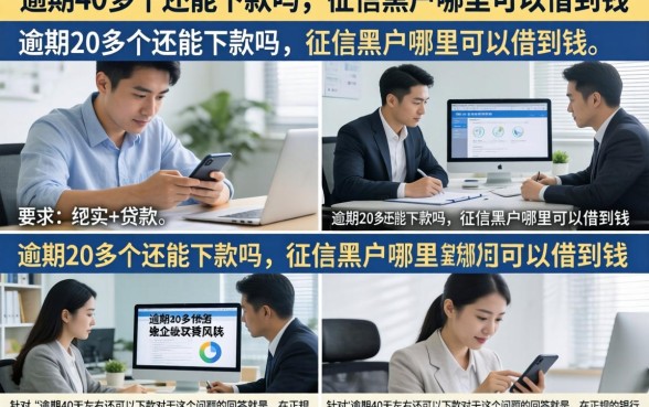 逾期40多个还能下款吗，征信黑户哪里可以借到钱