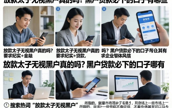 放款太子无视黑户真的吗？黑户贷款必下的口子有哪些