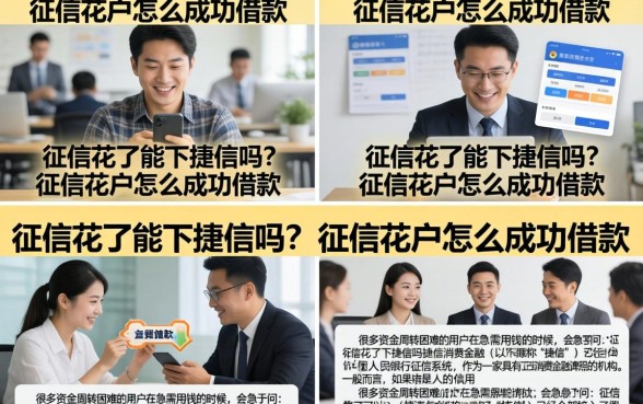 征信花了能下捷信吗？征信花户怎么成功借款