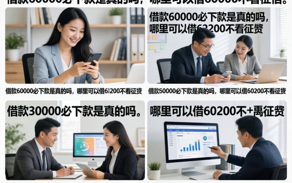 借款60000必下款是真的吗，哪里可以借60000不看征信