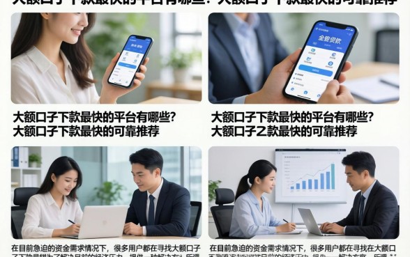 大额口子下款最快的平台有哪些?大额口子下款最快的可靠推荐