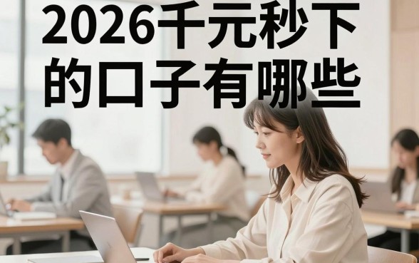 2026千元秒下的口子有哪些，2026最新容易下款的千元口子推荐