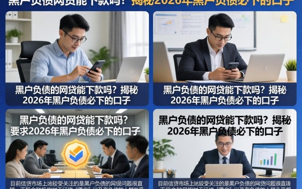黑户负债的网贷能下款吗?揭秘2026年黑户负债必下的口子