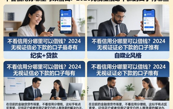不看信用分哪里可以借钱?2026无视征信必下款的口子有哪些