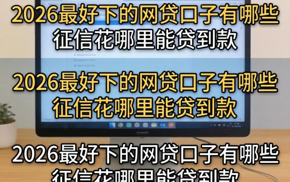 2026最好下的网贷口子有哪些，征信花哪里能贷到款