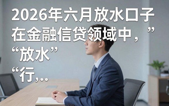 2026六月放水口子有哪些，2026年6月最新容易下款的放水口子推荐