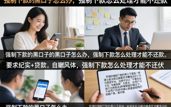 强制下款的黑口子怎么办,强制下款怎么处理才能不还款