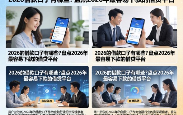 2026的借款口子有哪些？盘点2026年最容易下款的借贷平台