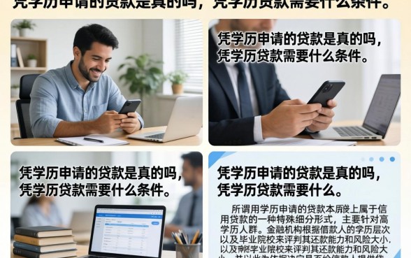 凭学历申请的贷款是真的吗,凭学历贷款需要什么条件