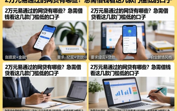 2万元易通过的网贷有哪些?急需借钱看这几款门槛低的口子
