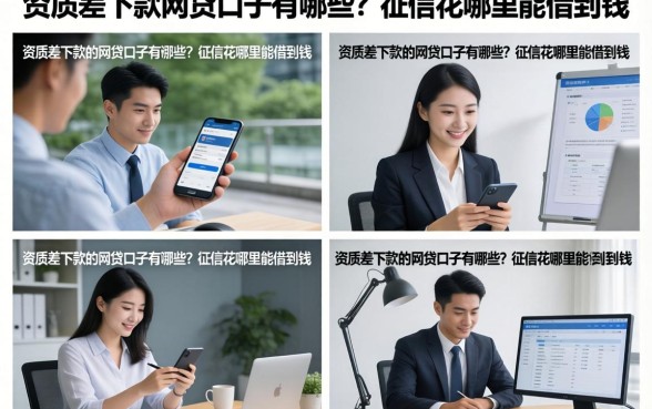 资质差下款的网贷口子有哪些？征信花哪里能借到钱