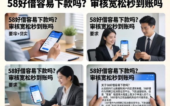 58好借容易下款吗？审核宽松秒到账吗