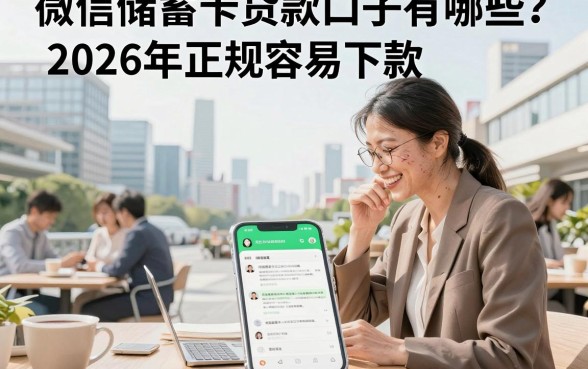 微信储蓄卡贷款口子有哪些?2026年正规容易下款的推荐