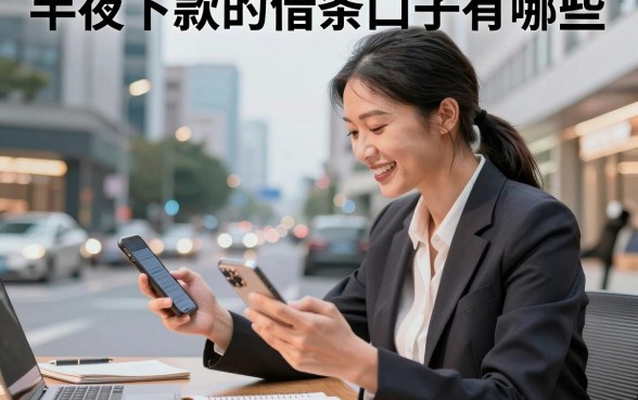 半夜下款的借条口子有哪些，2026最新半夜能下款的借钱软件推荐