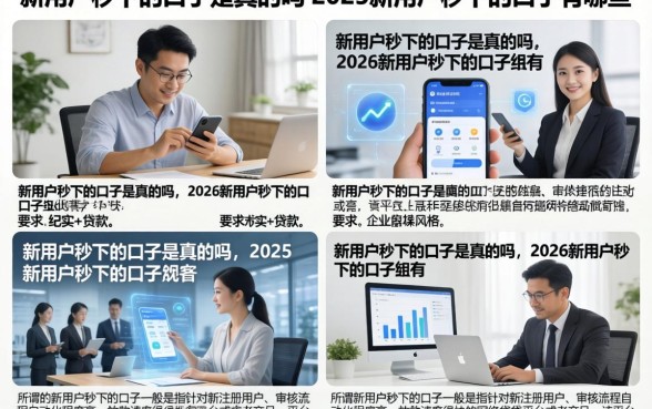 新用户秒下的口子是真的吗，2026新用户秒下的口子有哪些