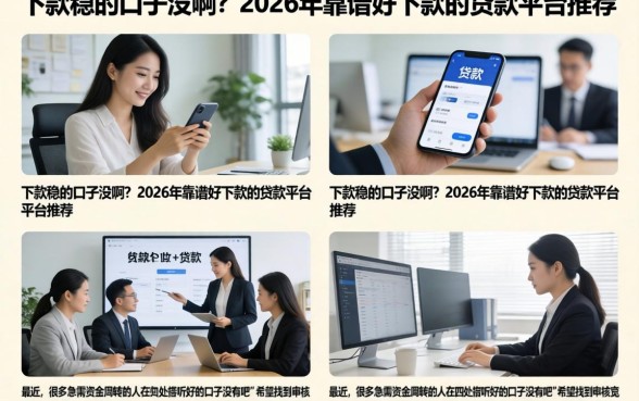 下款稳的口子没啊?2026年靠谱好下款的贷款平台推荐