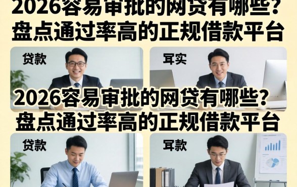2026容易审批的网贷有哪些？盘点通过率高的正规借款平台