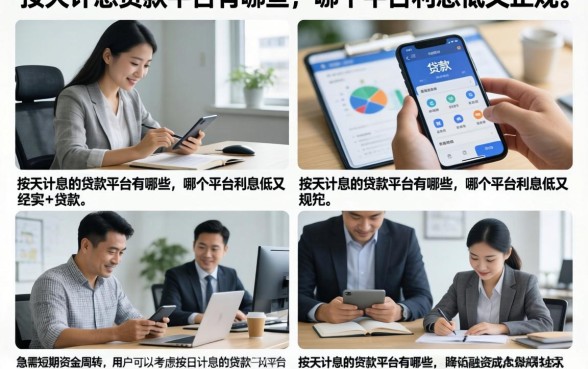 按天计息的贷款平台有哪些，哪个平台利息低又正规