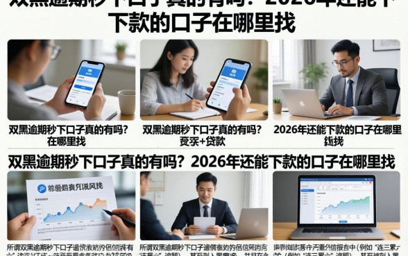 双黑逾期秒下口子真的有吗?2026年还能下款的口子在哪里找?