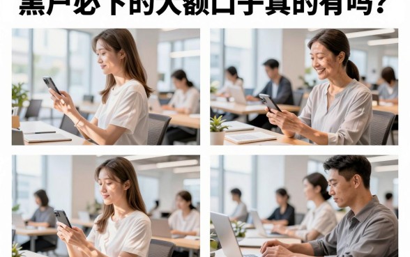 黑户必下的大额口子真的有吗？哪里能找到靠谱的下款渠道？