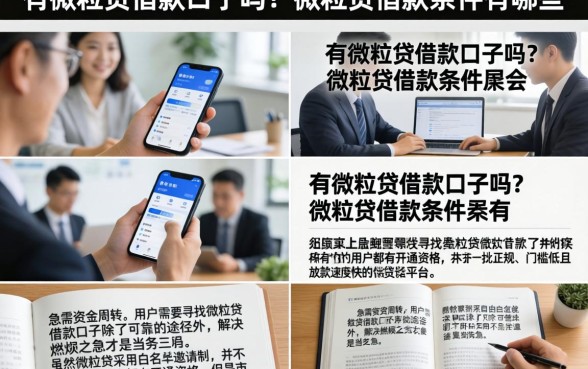 有微粒贷借款口子吗?微粒贷借款条件有哪些