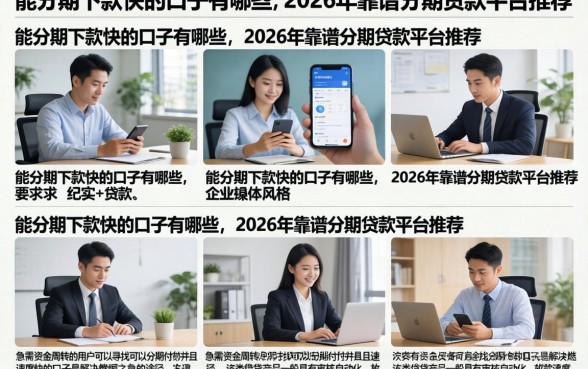 能分期下款快的口子有哪些，2026年靠谱分期贷款平台推荐