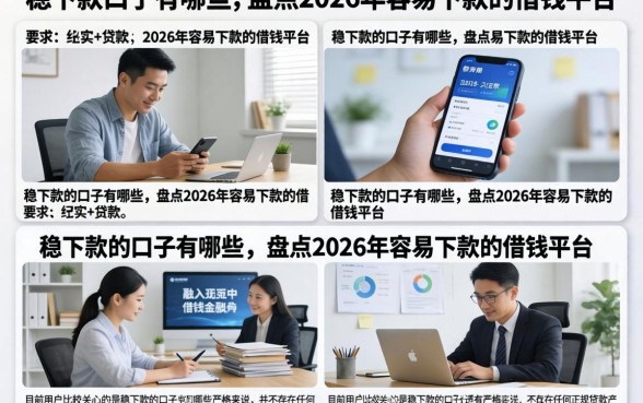 稳下款的口子有哪些,盘点2026年容易下款的借钱平台