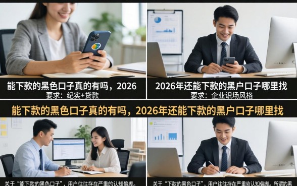 能下款的黑色口子真的有吗，2026年还能下款的黑户口子哪里找