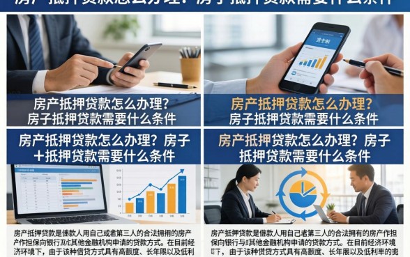 房产抵押贷款怎么办理?房子抵押贷款需要什么条件