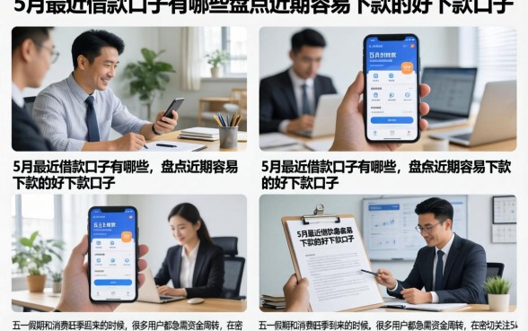 5月最近借款口子有哪些,盘点近期容易下款的好下款口子
