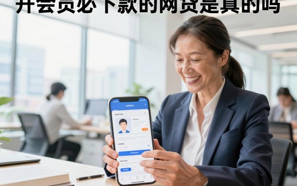 开会员必下款的网贷是真的吗,开通会员就能百分百下款吗