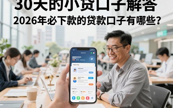 30天的小贷口子解答，2026年必下款的贷款口子有哪些？