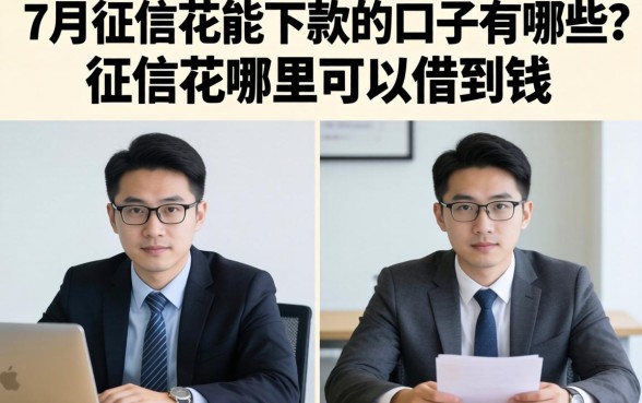 7月征信花能下款的口子有哪些？征信花哪里可以借到钱