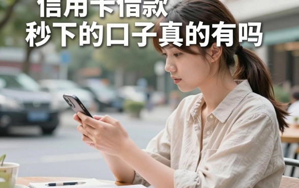 信用卡借款秒下的口子真的有吗，哪里能找到靠谱的秒批渠道