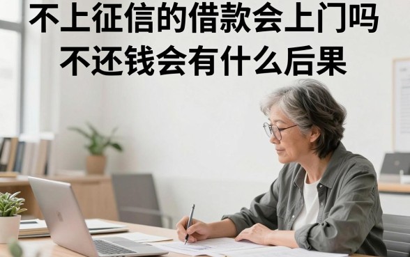 不上征信的借款会上门吗，不还钱会有什么后果