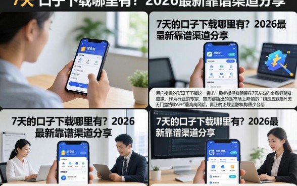 7天的口子下载哪里有？2026最新靠谱渠道分享