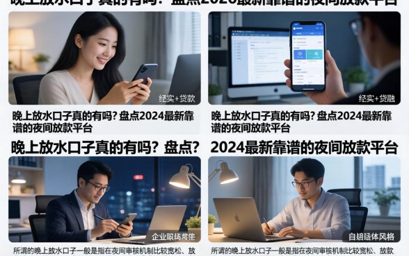 晚上放水口子真的有吗?盘点2026最新靠谱的夜间放款平台