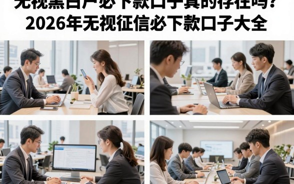 无视黑白户必下款口子真的存在吗?2026年无视征信必下款口子大全