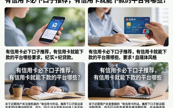 有信用卡必下口子推荐，有信用卡就能下款的平台有哪些？