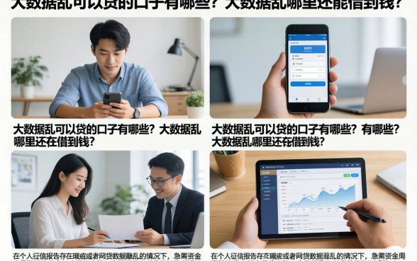 大数据乱可以贷的口子有哪些？大数据乱哪里还能借到钱？