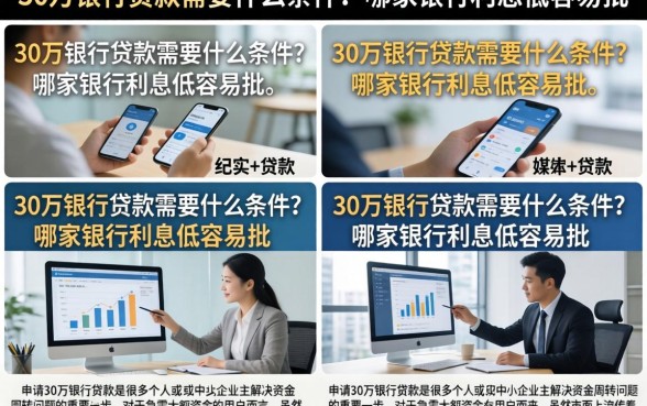 30万银行贷款需要什么条件？哪家银行利息低容易批