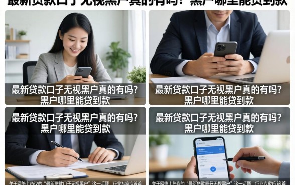 最新贷款口子无视黑户真的有吗?黑户哪里能贷到款