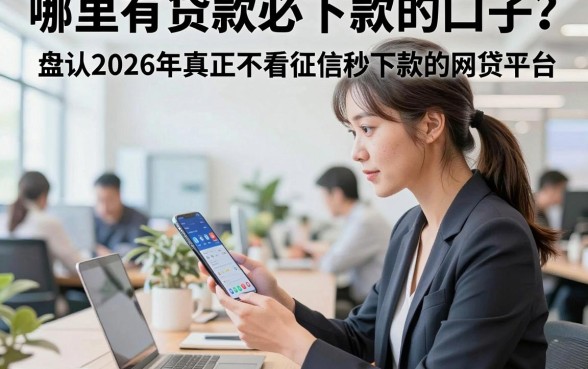 哪里有贷款必下款的口子?盘点2026年真正不看征信秒下款的网贷平台