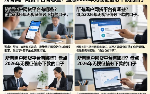 所有黑户网贷平台有哪些?盘点2026年无视征信必下款的口子