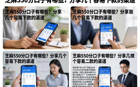 芝麻550分口子有哪些？分享几个容易下款的渠道