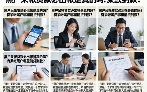 黑户呆帐贷款必出帐是真的吗？有呆账黑户哪里能贷到款？