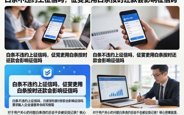 白条不违约上征信吗，正常使用白条按时还款会影响征信吗